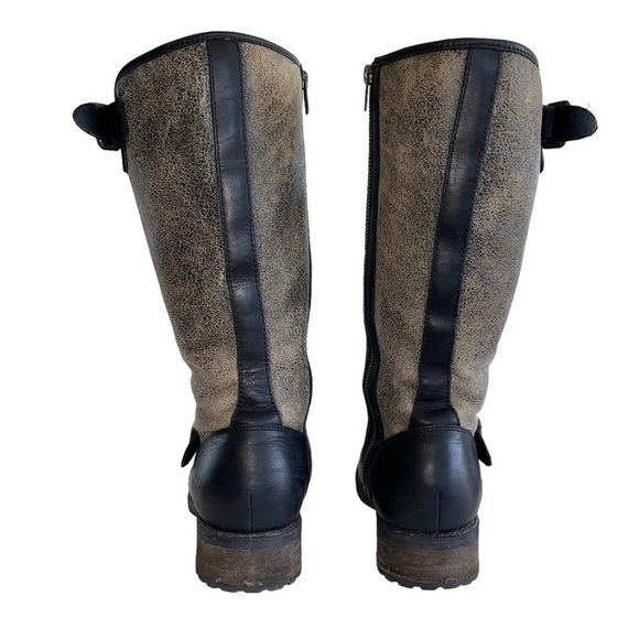 UGG Chancery Black Bomber Stout Biker Boots. Size 8.5 GUC - Picture 8 of 14